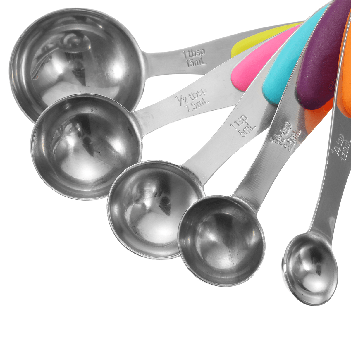 10Pcs Stainless Steel Measuring Cups & Spoons Tea Spoon Set Kitchen Tool dylinoshop