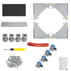 Universal Movable Base Bracket Stand Wheels for Washing Machine Fridge Carriage MRSLM