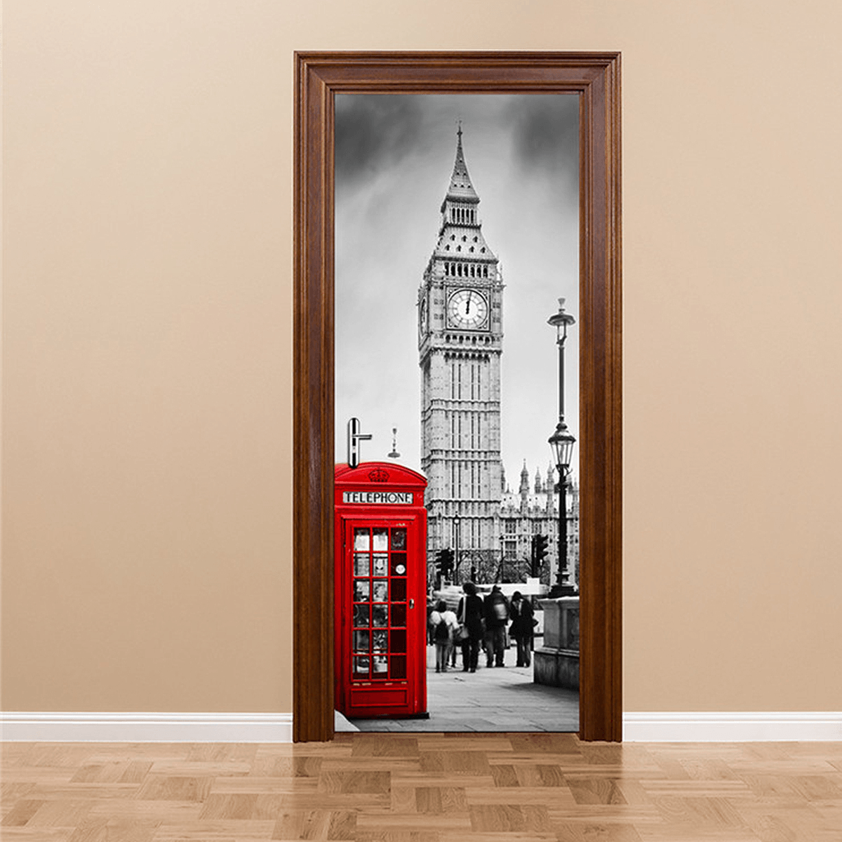 3D Art Door Wall Fridge Sticker Big Ben Decal Self Adhesive Mural Scenery Home Decor MRSLM