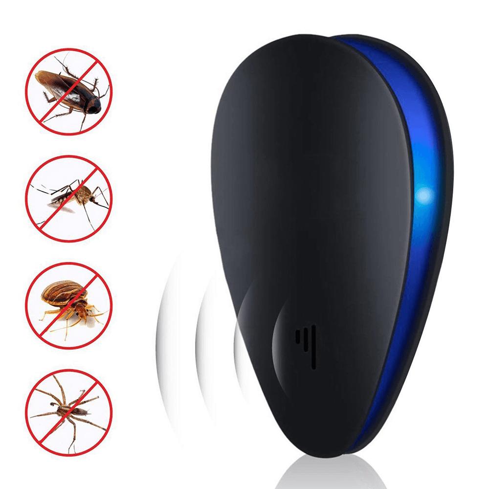 BR-04 2018 Enhanced Ultrasonic Plug-In LED anti Mosquito Pest Insect Killer Repeller MRSLM