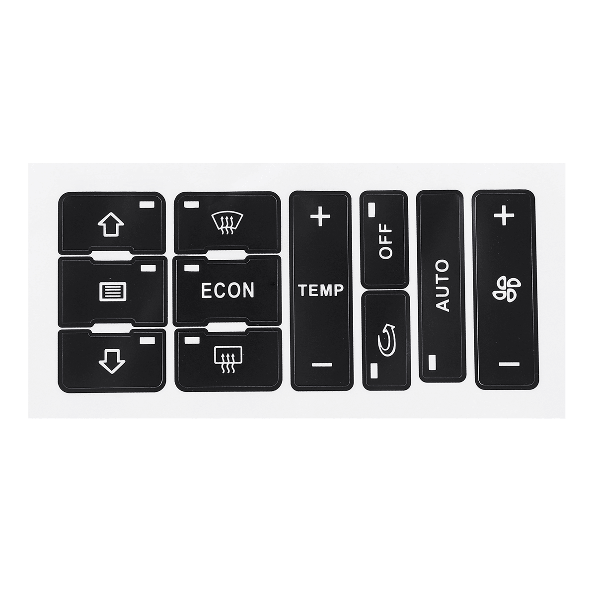 Car Button Repair Stickers A/C Heater Switch Control Button Repair Decal Sticker Set MRSLM