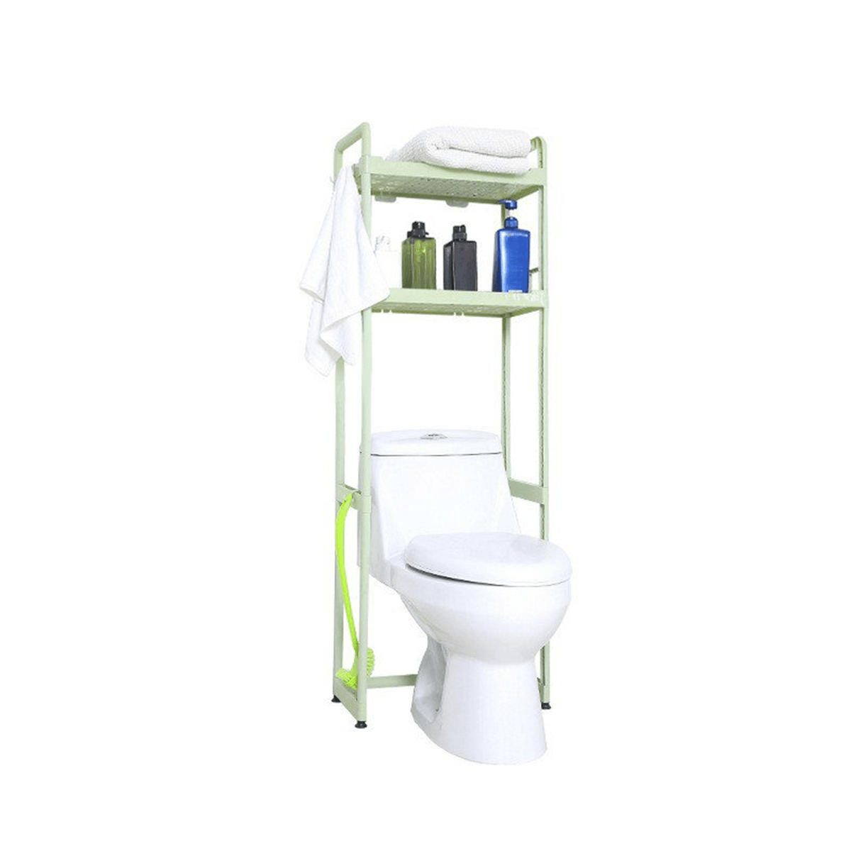 1/2/3 Tier over Toilet Storage Rack Bathroom Space Saver Towel PP Home Organizer dylinoshop