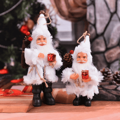 Xmas Stand Santa Claus Doll Toy Home Christmas Tree Hanging Decoration for Christmas Gift MRSLM