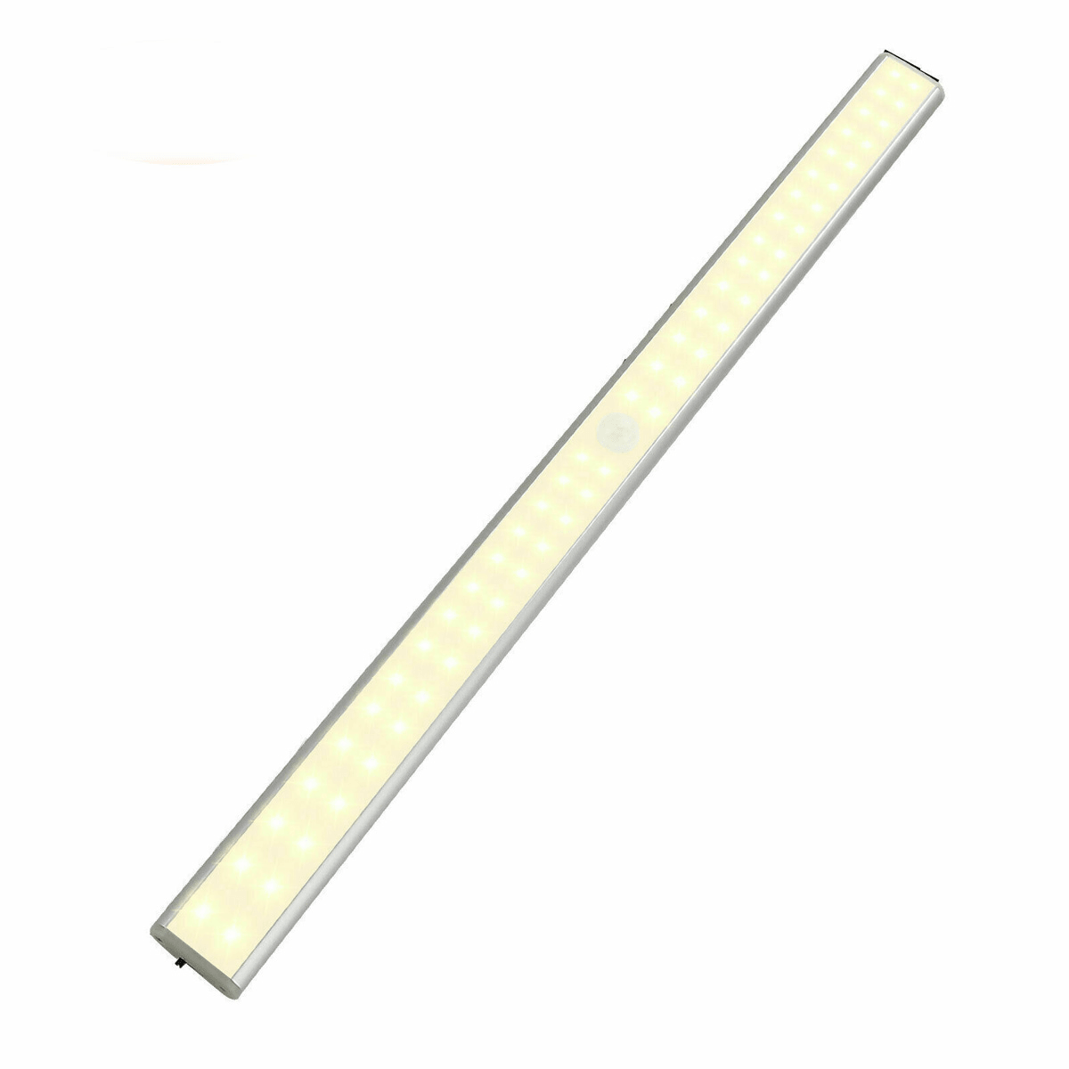 24/40/60LED Motion Sensor Closet Lights Wireless USB Rechargeable Energy Saving LED Night Light Bar Safe Lights for Closet Cabinet Wardrobe Stairs MRSLM