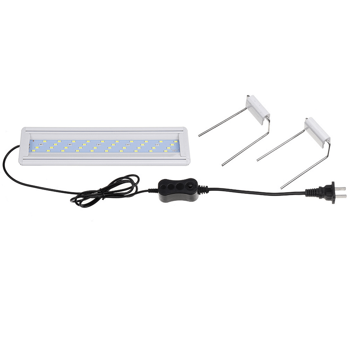 8W LED Fish Tank Light 30CM Aquarium Bracket Clip Light Aquarium Lighting Extendable Aquatic Plant Light for 30-40Cm Fish Tank MRSLM