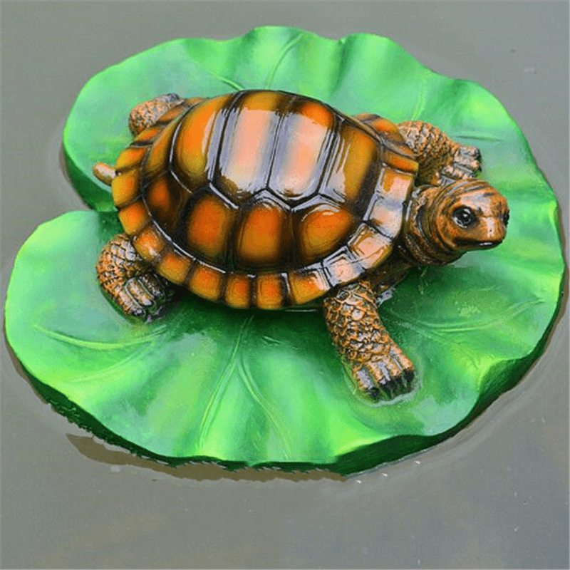 Floating Pond Decor Outdoor Simulation Resin Cute Swimming Pool Lawn Cute Turtle Decorations Ornament Garden Art in Water MRSLM