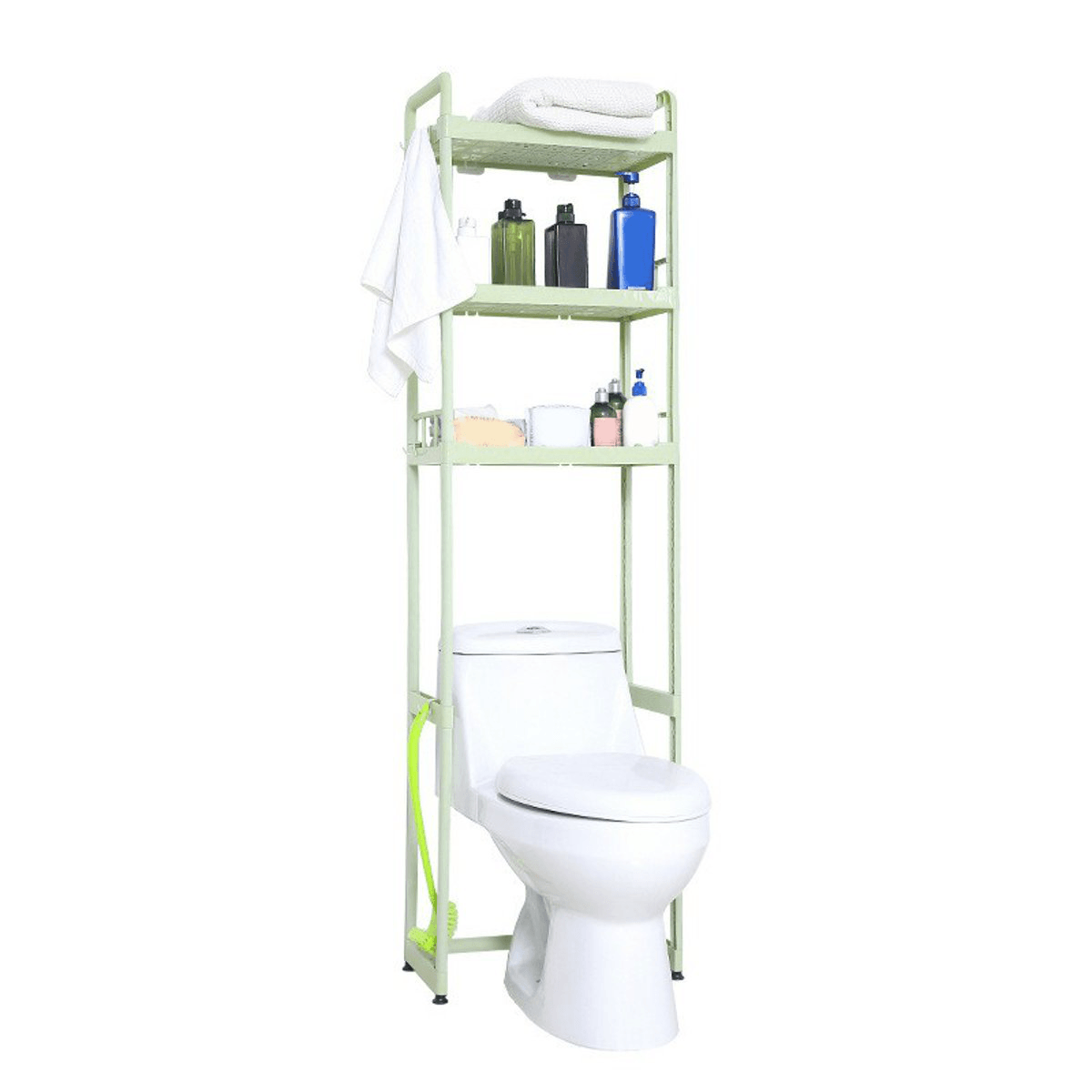 1/2/3 Tier over Toilet Storage Rack Bathroom Space Saver Towel PP Home Organizer dylinoshop