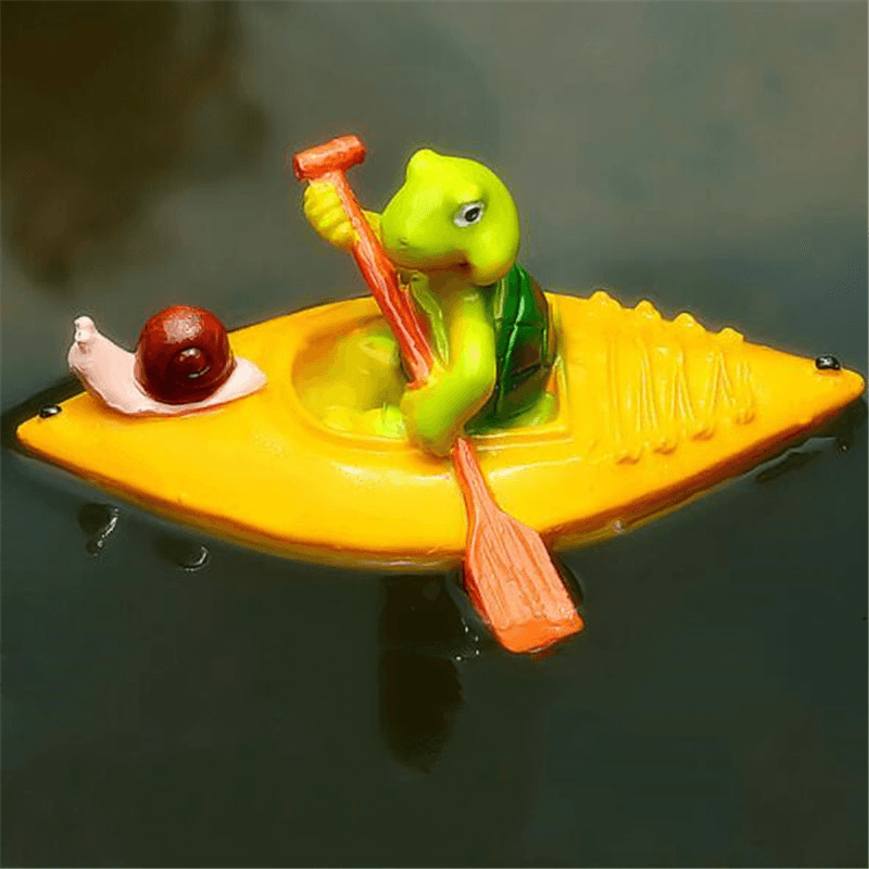 Floating Pond Decor Outdoor Simulation Resin Cute Swimming Pool Lawn Cute Turtle Decorations Ornament Garden Art in Water MRSLM