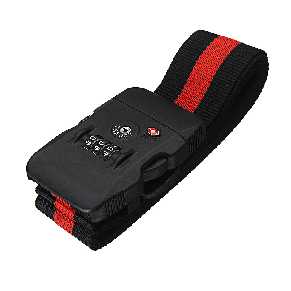 Luggage Strap TSA 3 Digit Custom Combination Password Travel Lock Belt 20-34 Inch Suitcase MRSLM