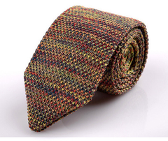 Korean Version of British Retro Fashion Wool Hand-Made Tide Sharp-Pointed Necktie dylinoshop