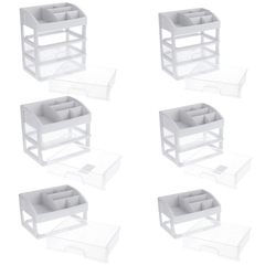 1/2/3 Layers Clear Desktop Comestics Makeup Storage Drawer Organizer Box Container dylinoshop