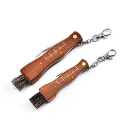 HUOHOU Mini Folding Mushroom EDC Knife Rosewood Handle Outdoor Hunting Survival Multifunction Folding Knife for Gardening Hand Tools MRSLM