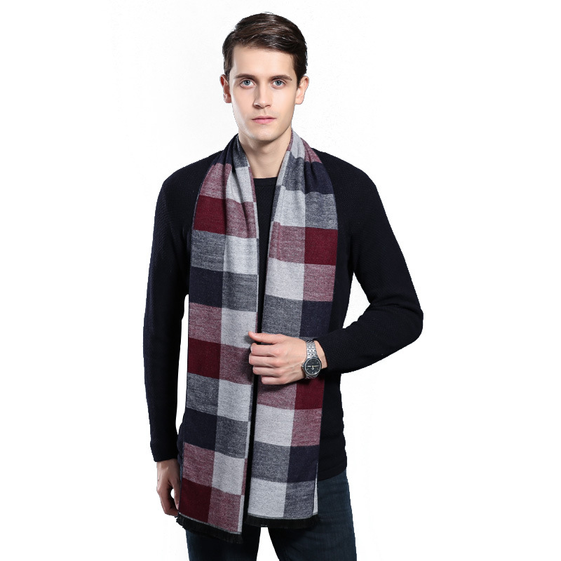 Men'S Autumn and Winter Cashmere Warm Scarf dylinoshop