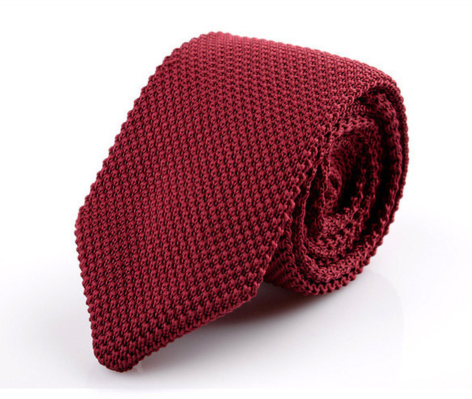 Korean Version of British Retro Fashion Wool Hand-Made Tide Sharp-Pointed Necktie dylinoshop