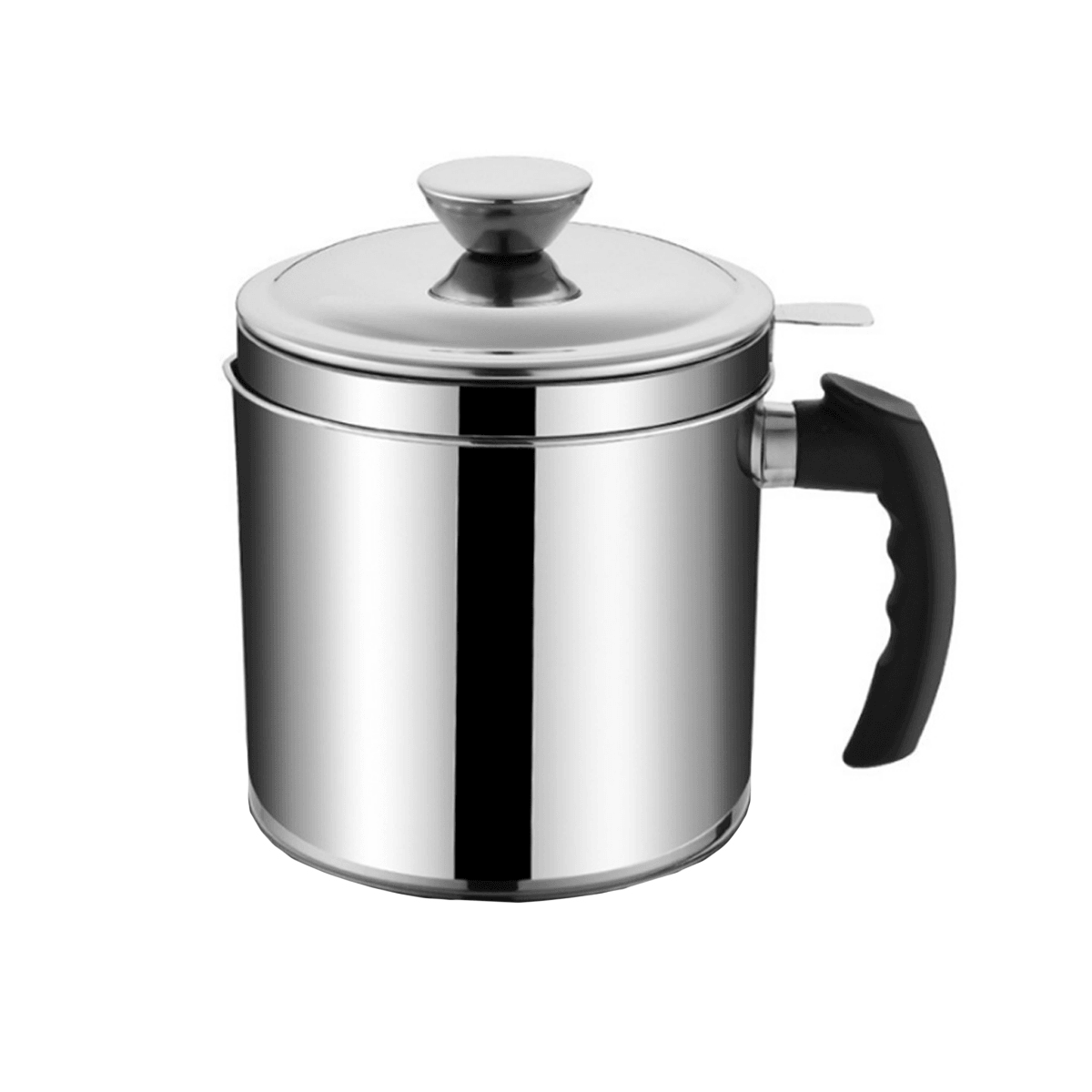 1.3L Stainless Steel Household Dripping Oil Pot Grease Lid Filter Container Bottle Cooking AU for Kitchen Tool dylinoshop