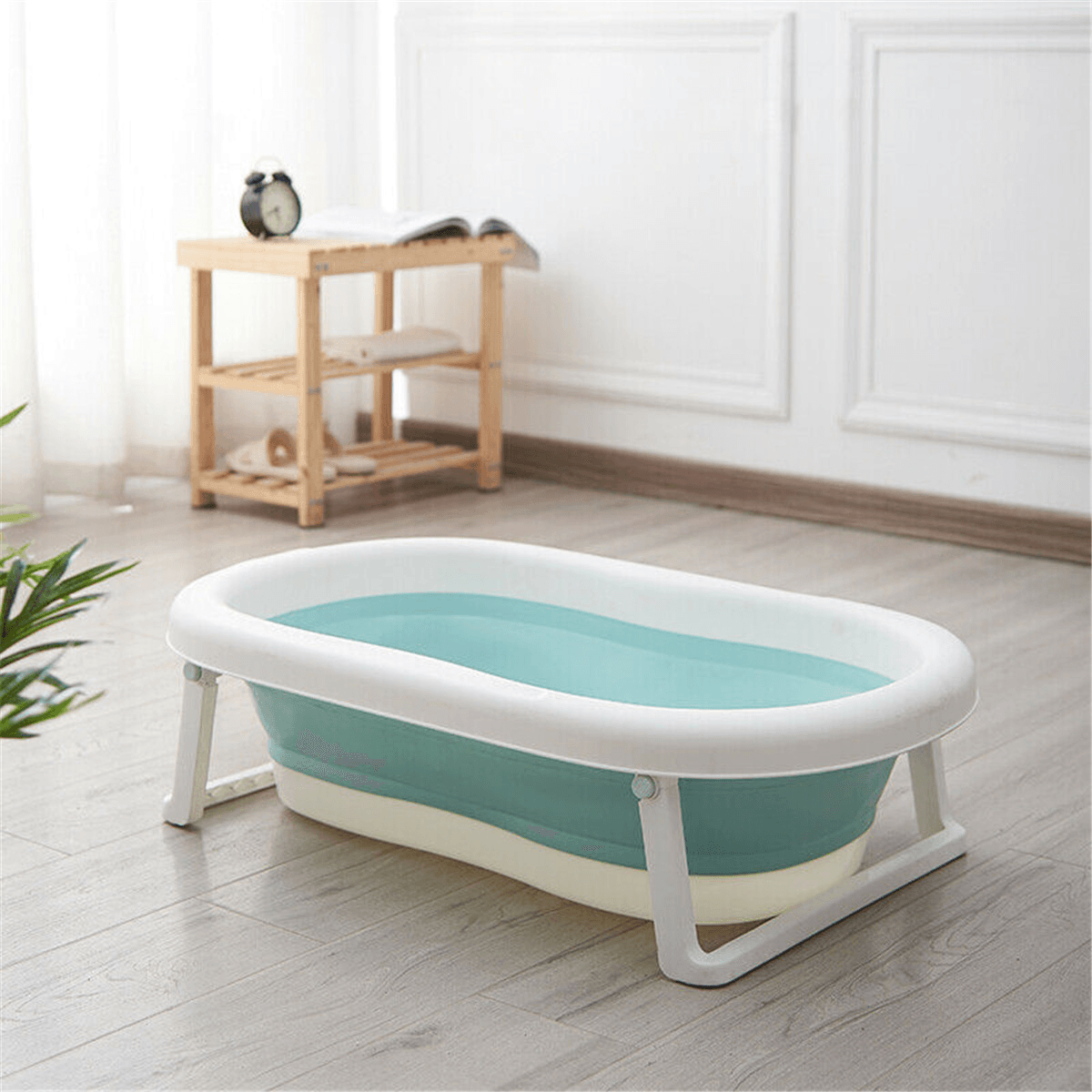 Baby Bathtub Foldable Travel Bath Large Newborn Kids Deluxe Wash Bath Tub MRSLM