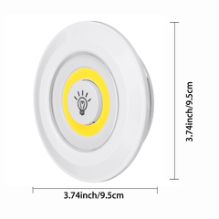 1/3PCS under Cabinet Lights Closet Kitchen Counter COB Puck Light+Remote Control dylinoshop