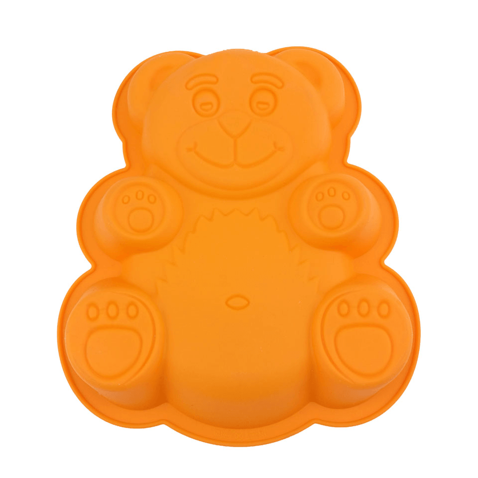 Honana Dly Cartoon Bear Shape 3D Silicone Cake Mold Baking Tools Bakeware Maker Mold Tray Baking MRSLM