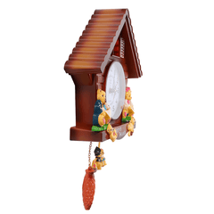 Antique Wooden Cuckoo Wall Clock Bird Time Bell Swing Alarm Watch Wall Home Decor MRSLM