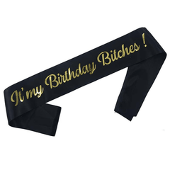 Birthday Party Shoulder Strap Single Layer Bronzing Shoulder Strap Etiquette Strap dylinoshop