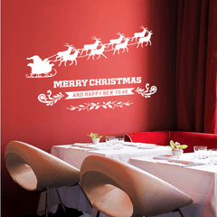 Miico ABQ6002 Christmas Sticker PVC Removable Wall Sticker for Room Decoration MRSLM