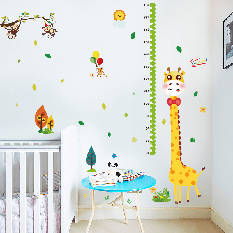 Miico SK9350 Giraffe Height Stickers Children'S Room Kindergarten Decorative Wall Stickers DIY Sticker MRSLM