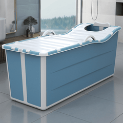 Xiaoshutong 1104 1.36M Portable Folding Adult Bathtub Surround Lock Temperature Stable without Rollover Easy to Store for Bathroom MRSLM