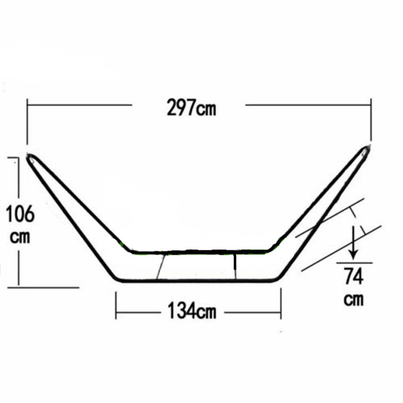 Red/Blue Portable Removable Hammock with Stand MRSLM