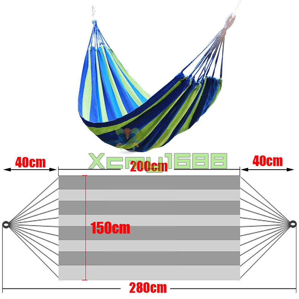 Red/Blue Portable Removable Hammock with Stand MRSLM