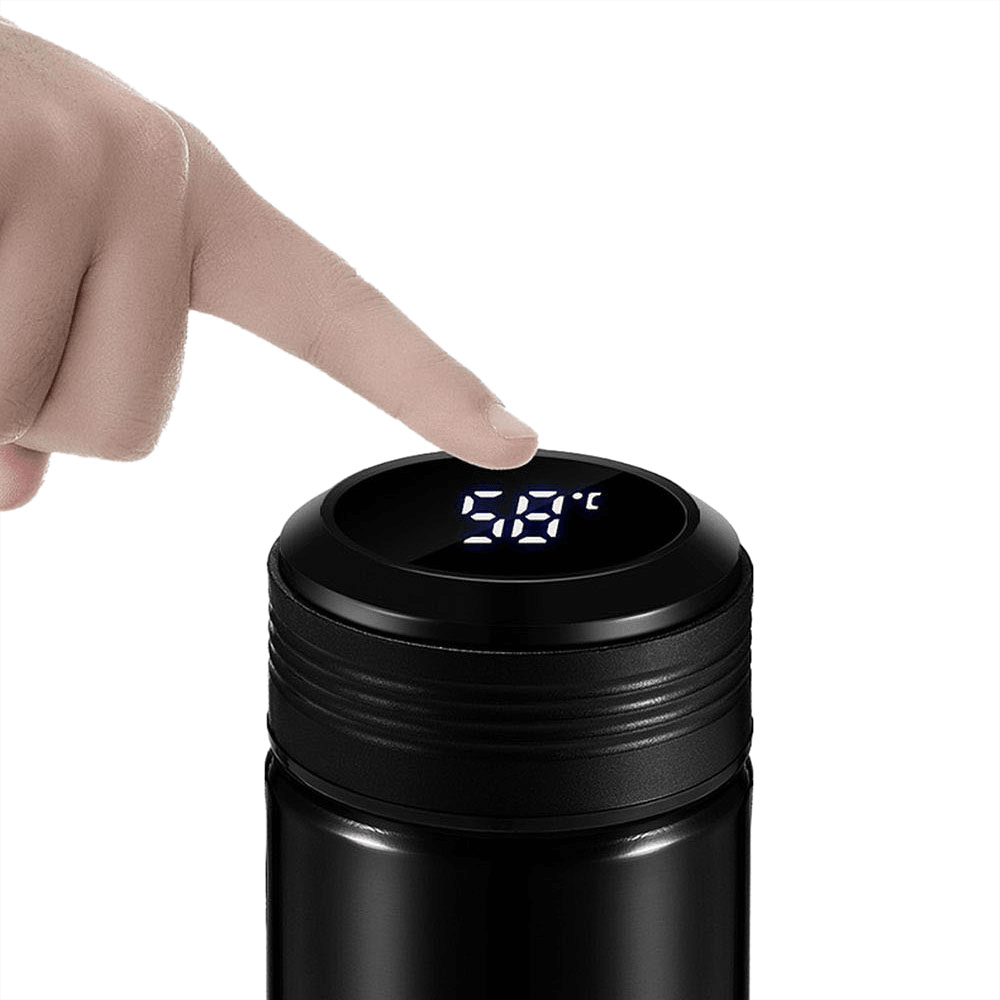 K916 300ML Smart Stainless Steel Insulation Vacuum Bottle LED Touch Screen Temperature Display Vacuum Cup IPX7 Waterproof Thermal Bottle MRSLM