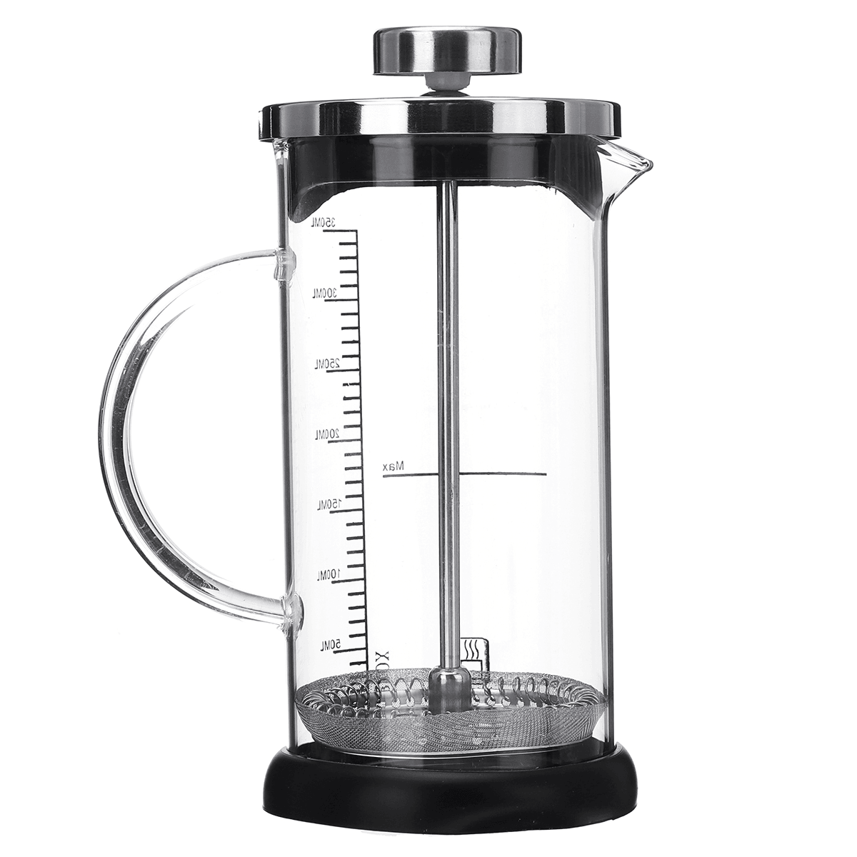 350Ml Double Wall French Coffee Plunger Tea Maker Percolator Filter Press Coffee Kettle Pot Glass Teapot MRSLM