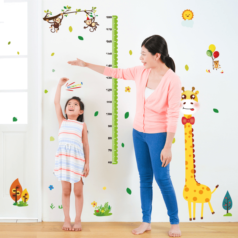 Miico SK9350 Giraffe Height Stickers Children'S Room Kindergarten Decorative Wall Stickers DIY Sticker MRSLM