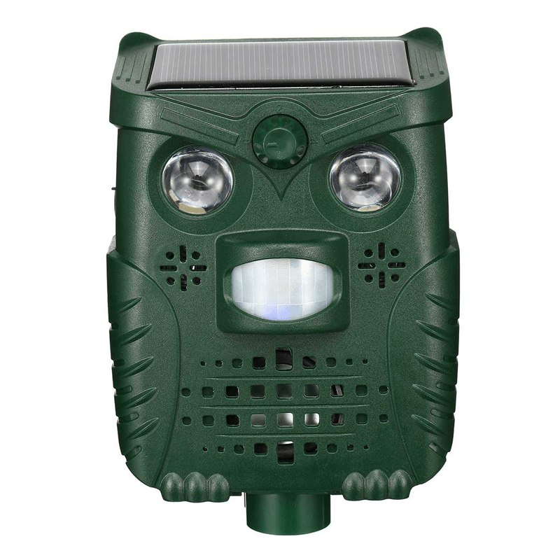 '-WH528 Outdoor Solar Ultrasonic Animal Repeller Pest Control Bats Birds Dogs Cats Repeller with Flashing Light dylinoshop