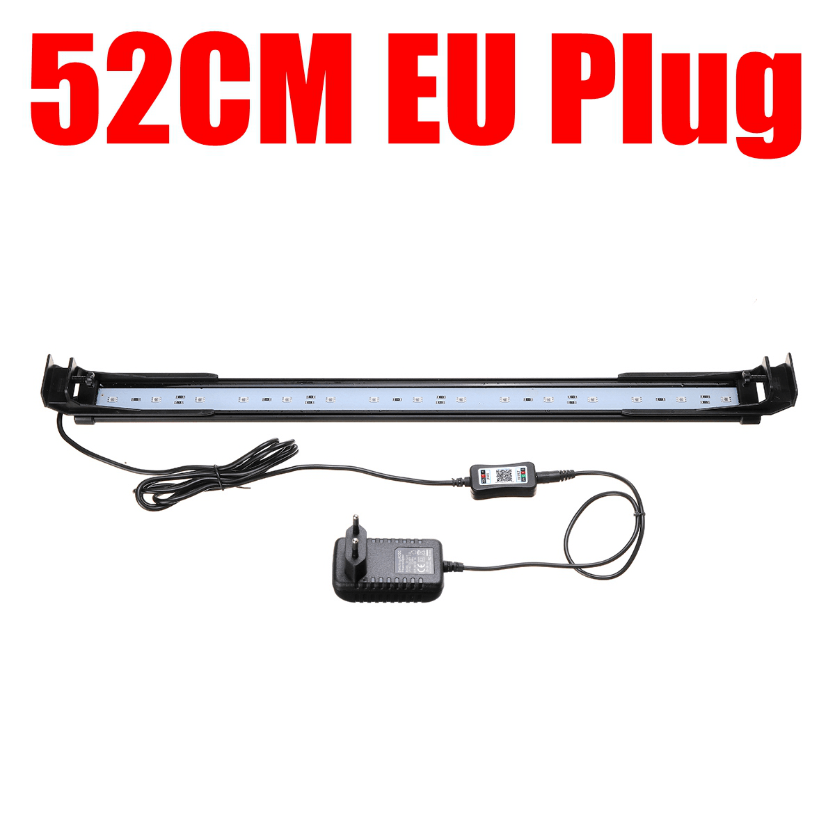 Dimmable 52CM 16W Bluetooth APP Controlled RGB LED Aquarium Lighting Adjustable Top Light Suitable for Aquarium/Fish Tank MRSLM