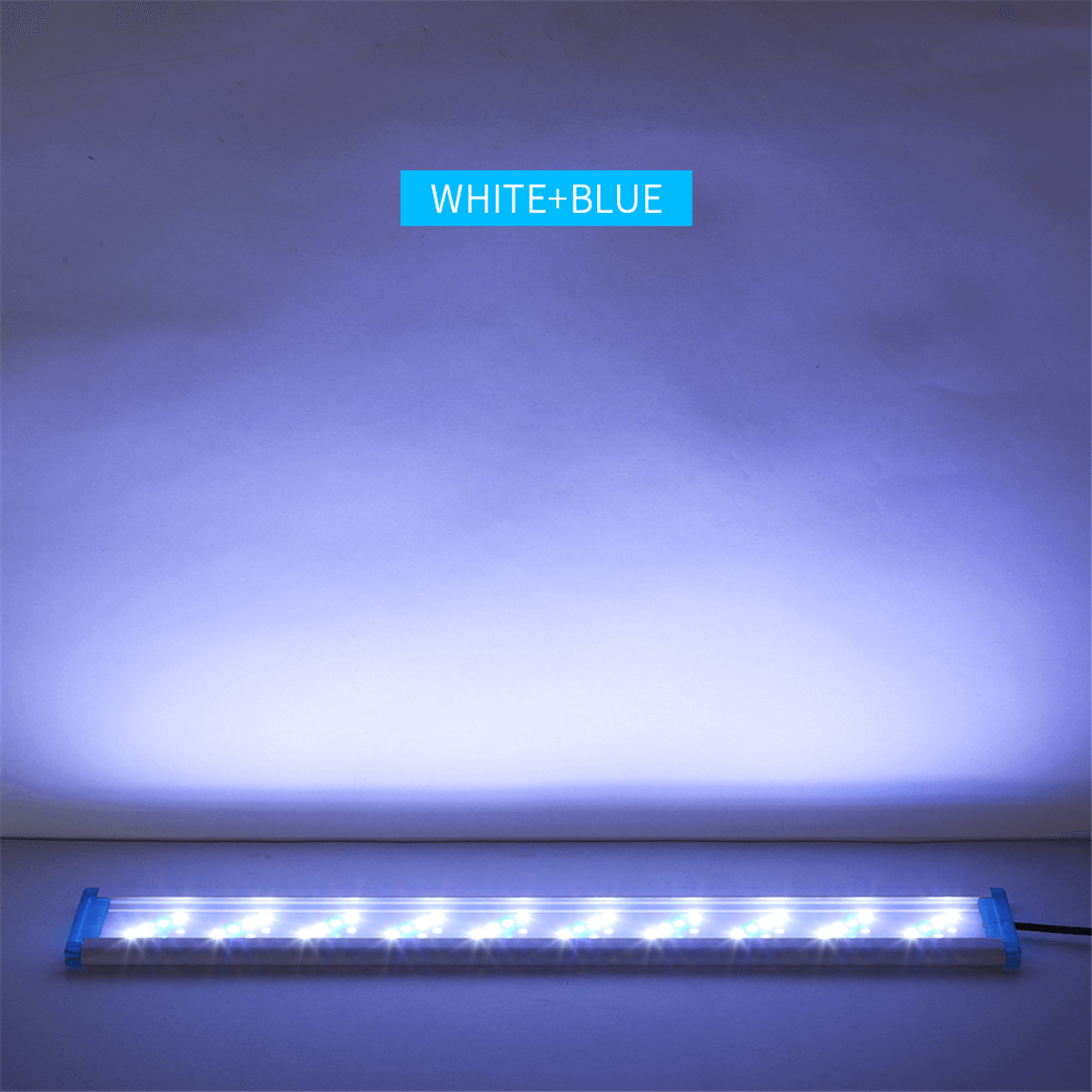 18-48CM Fish Tank Lamp Aquarium LED Lighting with Extendable Brackets White and Blue Leds Fits for Aquarium dylinoshop