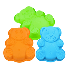 Honana Dly Cartoon Bear Shape 3D Silicone Cake Mold Baking Tools Bakeware Maker Mold Tray Baking MRSLM