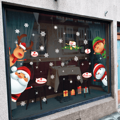 Miico SK9242 Christmas Sticker Window Door Wall Stickers Removable for Christmas Decoration MRSLM