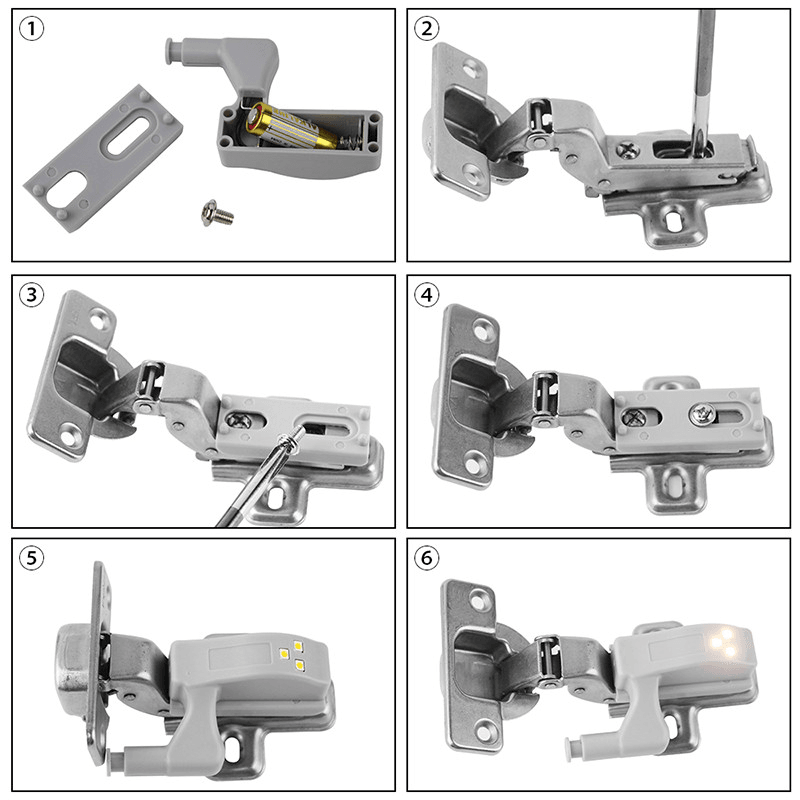 LED Cabinet Light Smart Touch Induction Inner Hinge Lamp Sensor Lights for Bedroom Wardrobe Kitchen Closet Night Lights MRSLM