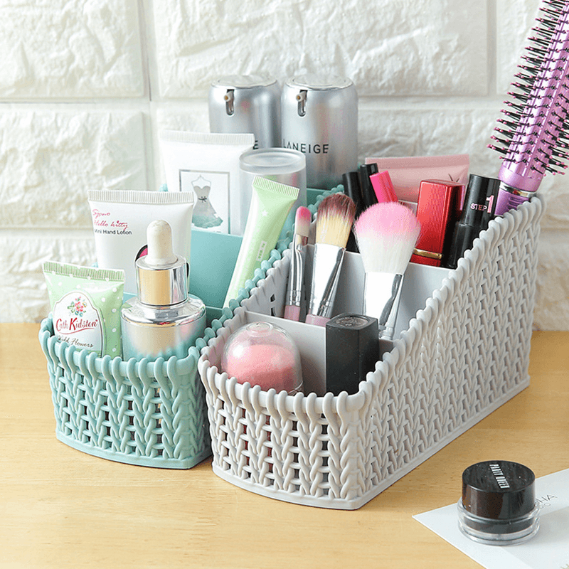 Cosmetic Storage Baskets Office Kitchen Desktop Storage Consolidation Box Parts Storge MRSLM