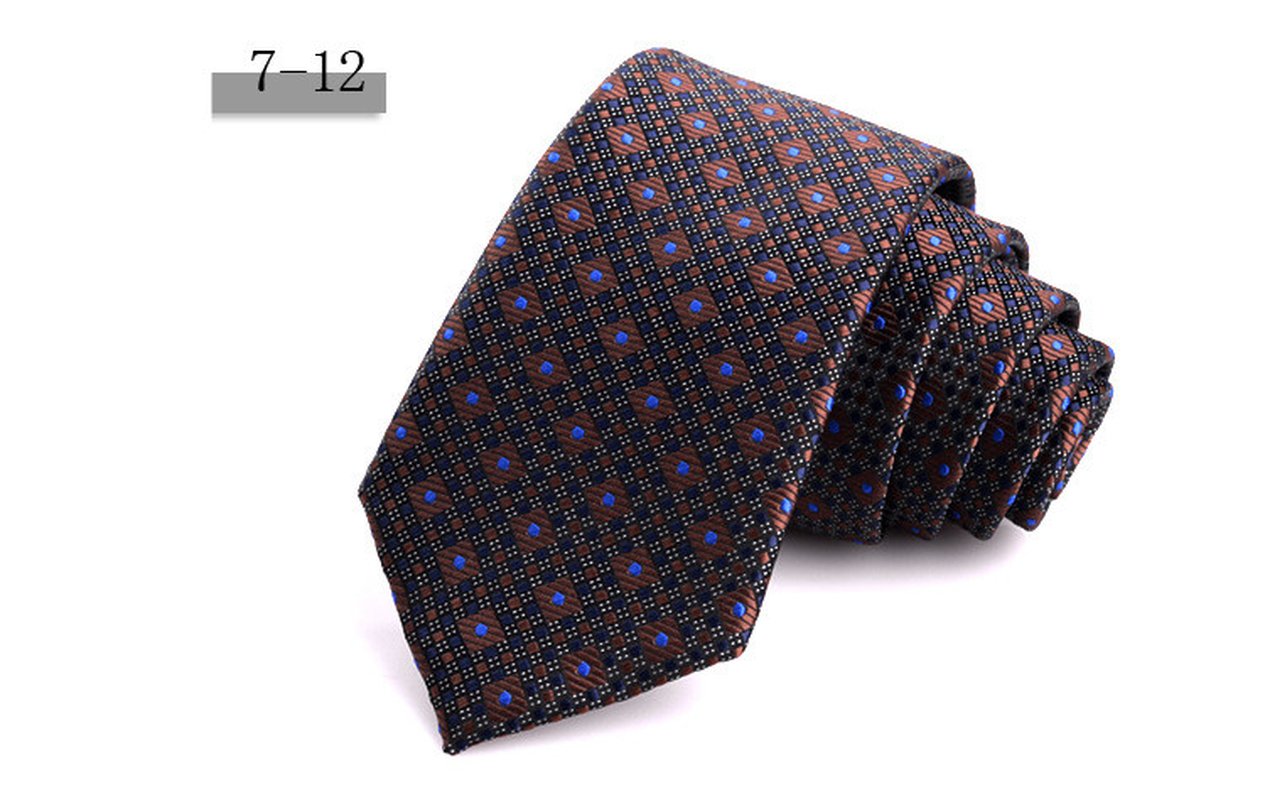 New Men'S 7Cm Striped Business Formal Tie dylinoshop