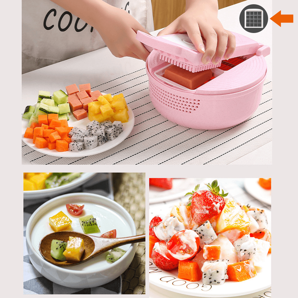 9 in 1 Multifunctional Easy Food Chopper Cutter Vegetable Cutter Blender Chopper Slicer MRSLM