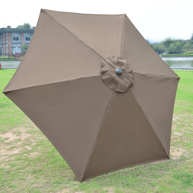 GREATT Outdoor 1.95M 6FT Patio Sun Umbrella Cover 6RIB Replacement Polyester Canopy Garden Parasol MRSLM