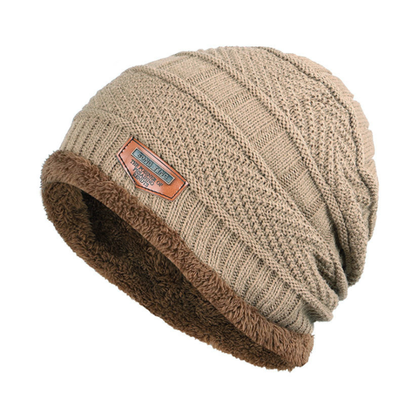 Men'S plus Fleece Knitted Hat Ladies dylinoshop