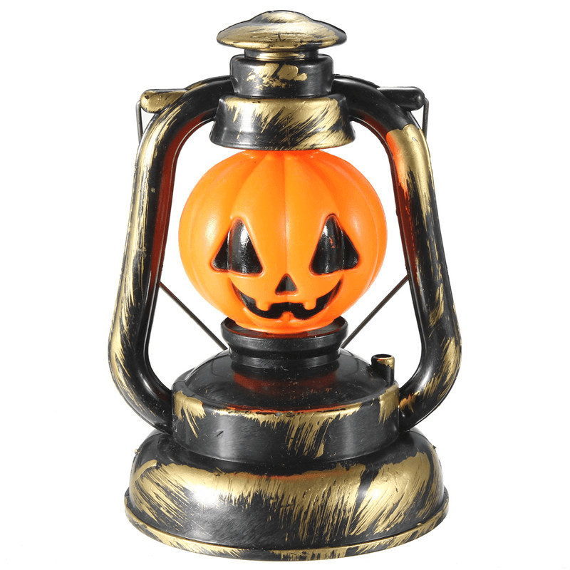 Halloween Pumpkin Skull Witch Lantern Lamp with Light Laughter MRSLM