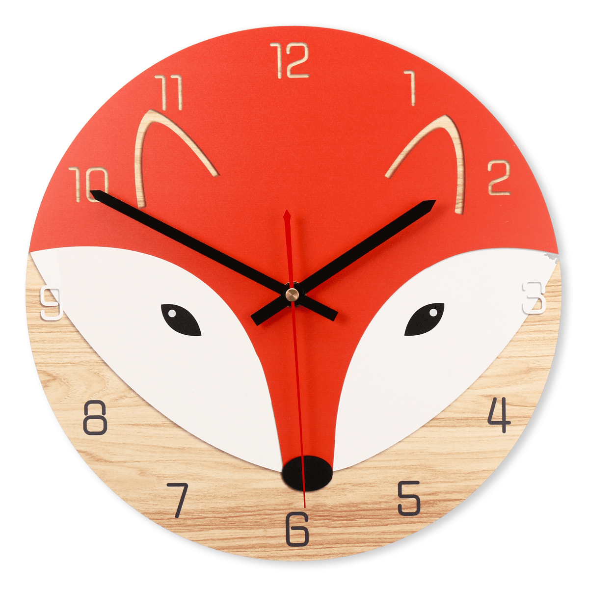 28Cm Animal Mute round Wall Clock Modern Home Living Room Kitchen Watch Decor MRSLM