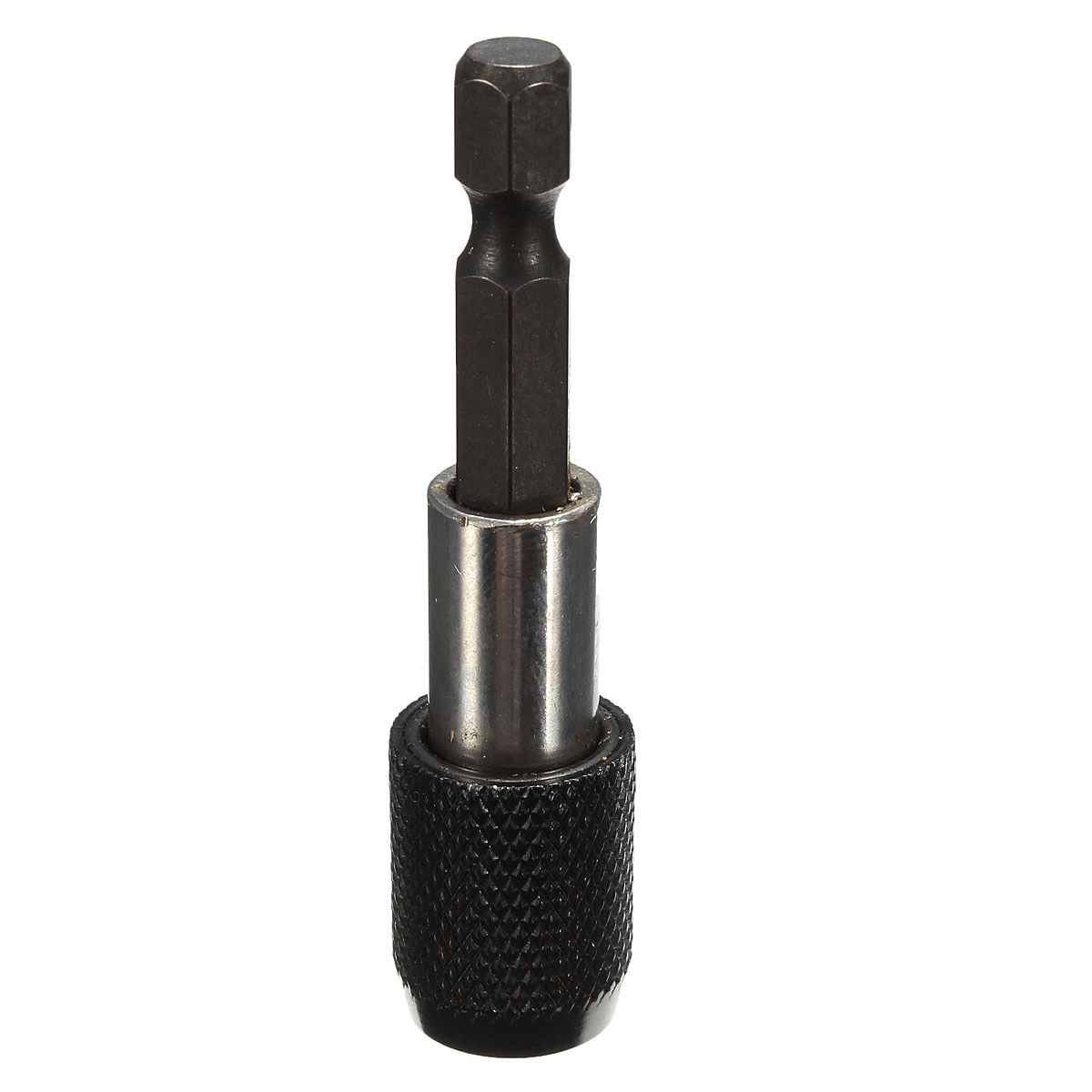 1PC Black 1/4" Hex Shank 60Mm Quick Release Magnetic Screwdriver Bit Holder dylinoshop