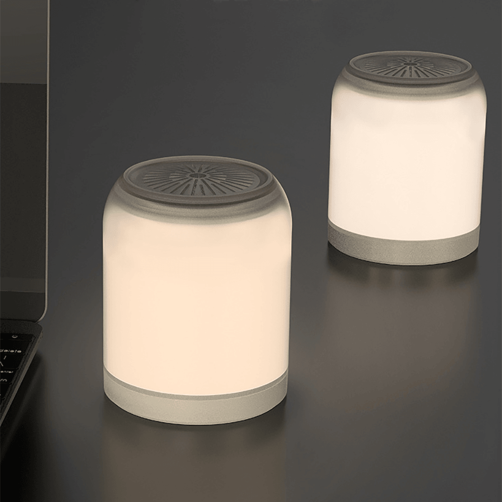 Wireless Bluetooth Speaker Small Night Light Rechargeable Desk Lamp HIFI Lossless Sound Quality 360° Stereo Surround Bluetooth Night Lamp MRSLM