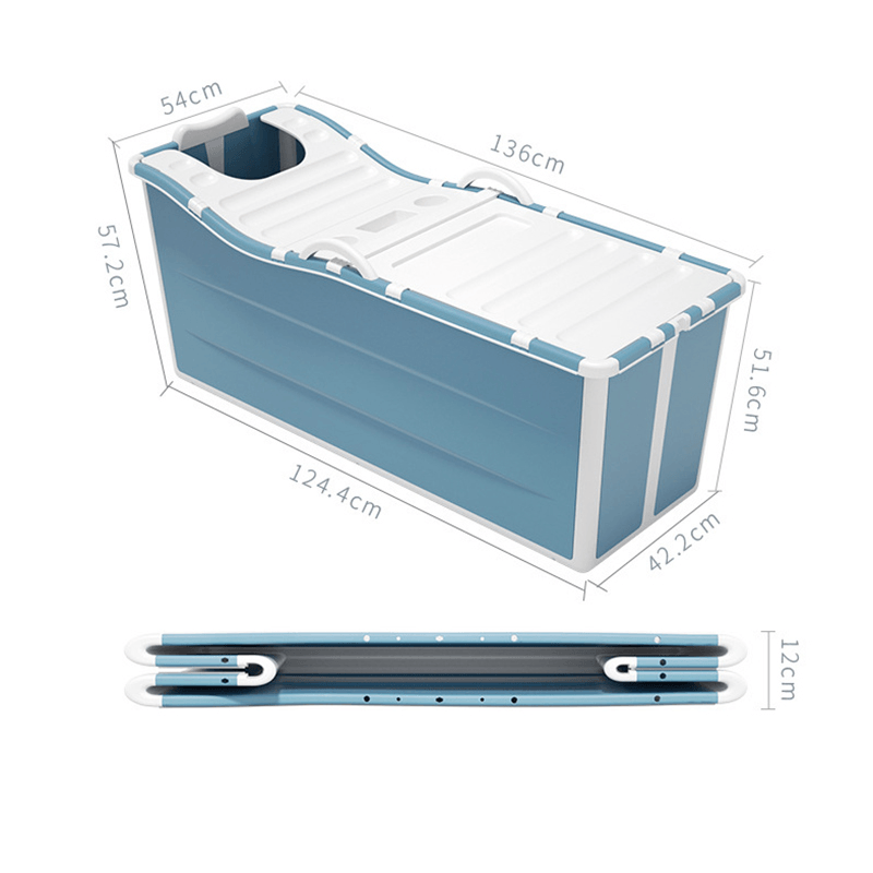 Xiaoshutong 1104 1.36M Portable Folding Adult Bathtub Surround Lock Temperature Stable without Rollover Easy to Store for Bathroom MRSLM