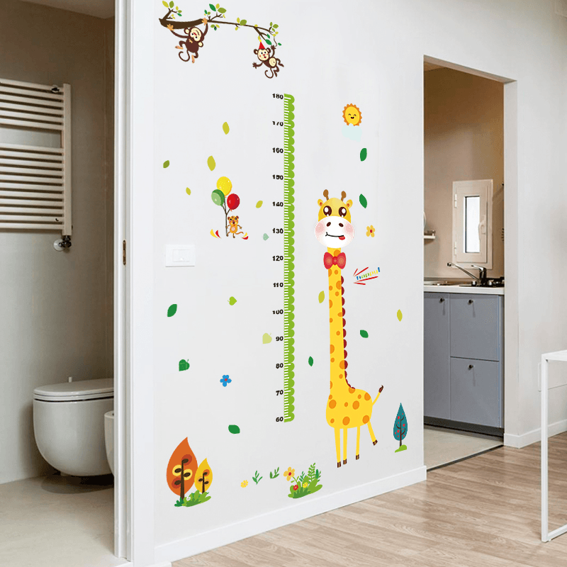 Miico SK9350 Giraffe Height Stickers Children'S Room Kindergarten Decorative Wall Stickers DIY Sticker MRSLM