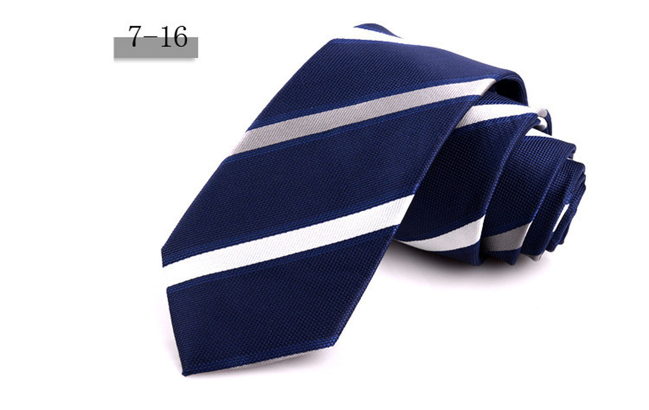 New Men'S 7Cm Striped Business Formal Tie dylinoshop